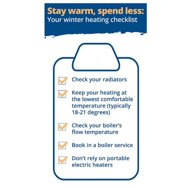 Stay warm spend less on your energy bills checklist for winter 2025